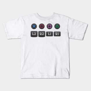 Controller Buttons Kids T-Shirt